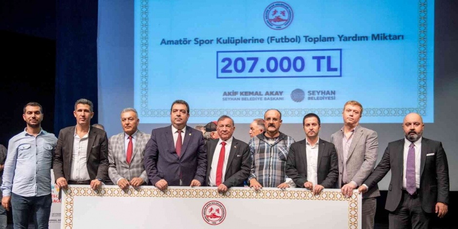 Adana’da amatör futbol kulüplerine 207 bin TL yardım