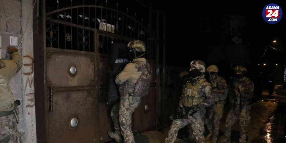 Adana’da şafak vakti terör örgütü DEAŞ’A operasyon