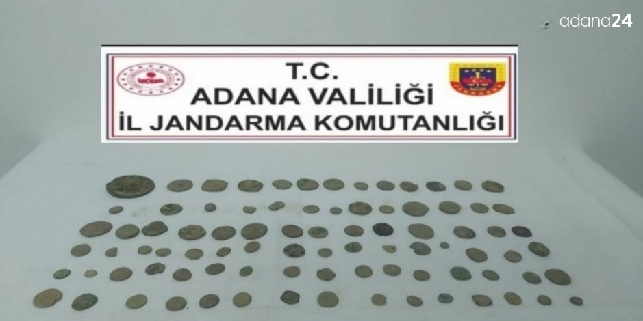 Adana’da 86 bronz sikke ele geçirildi