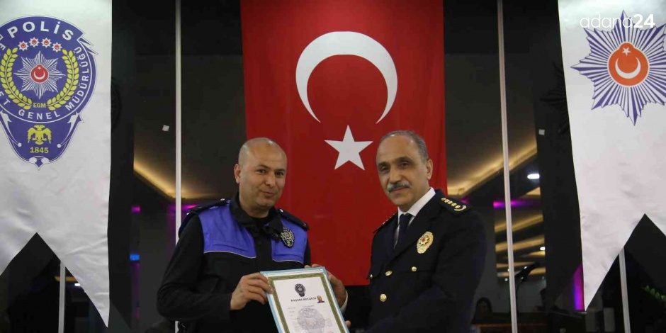 Üstün başarı gösteren polislere ödül verildi